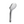 Chrome shower head on a white background