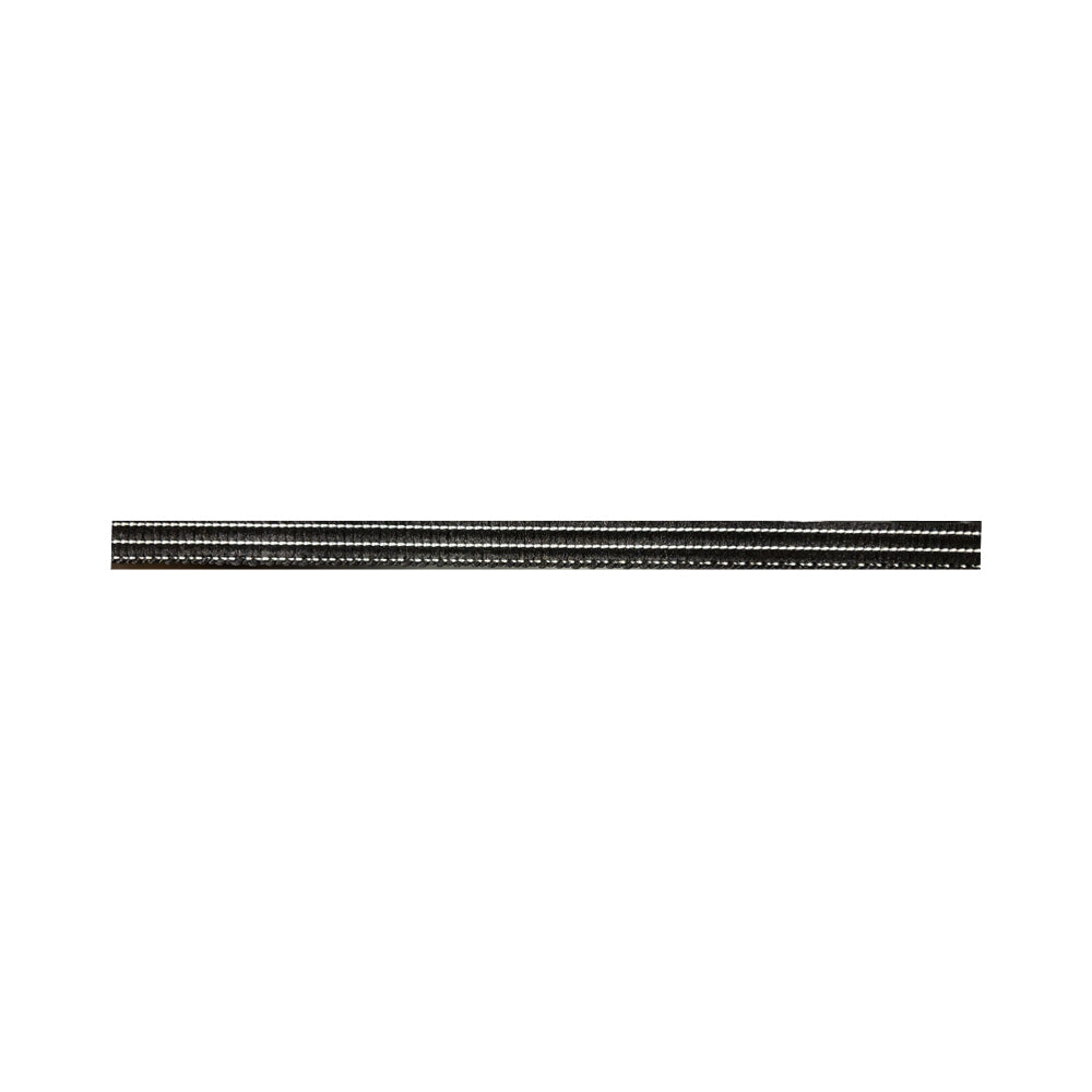 A strip of 35mm film with evenly spaced holes along the edges, isolated on a white background, reminiscent of the precision found in an Airstream Fuzzy Window Arm / Bug Seal (Part # 683946-01).