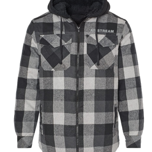 Airstream flannel sherpa hooded jacket