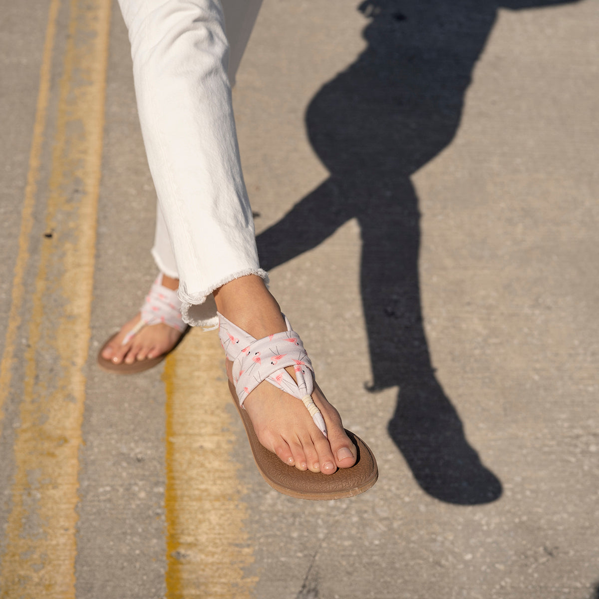 Sanuk Yoga Sling Back Thong Sandals Sz 8