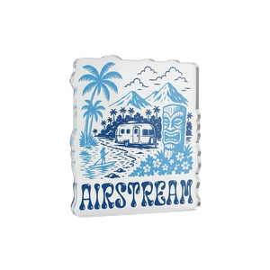 Acrylic Magnet with Tiki Scene