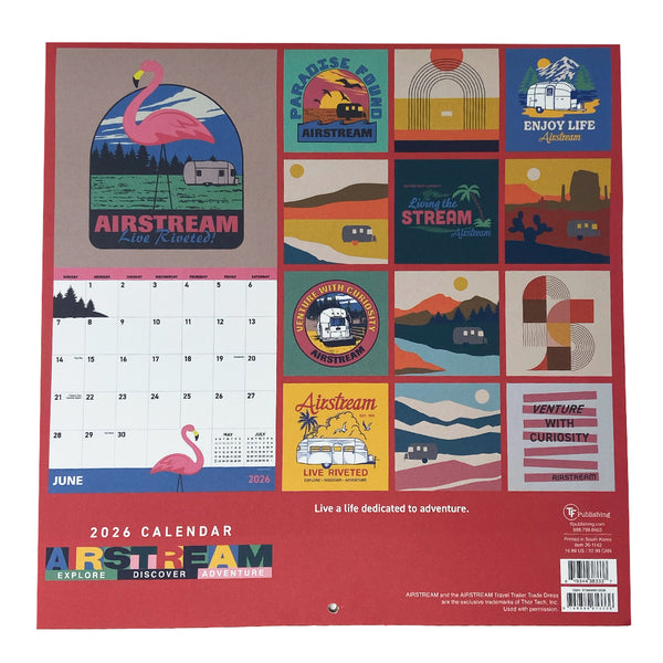 Airstream 2026 Wall Calendar