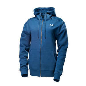 Blue Full Zip Hoodie With Airstream Trailer-A Logo