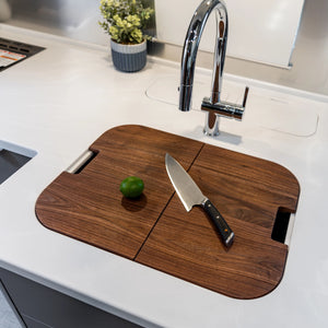 Wood Sink Cutting Boards for Land Yacht XL Motorhomes
