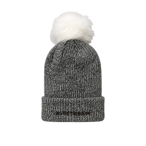 heather pom beanie with Airstream