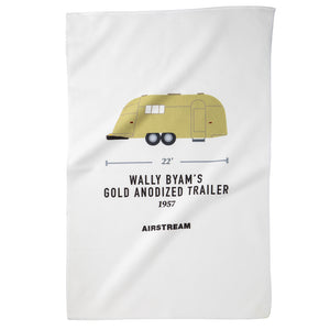 Airstream Wally's Gold Trailer Tea Towel