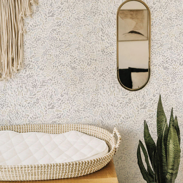 Brushstroke Garden Peel + Stick Removable Wallpaper