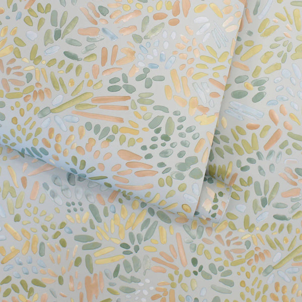 Brushstroke Garden Peel + Stick Removable Wallpaper