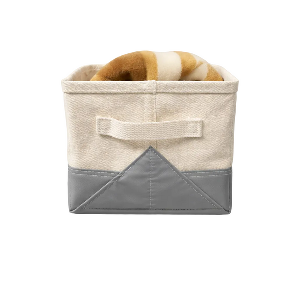 canvas bin on white background