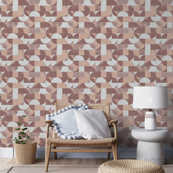 Composed Shapes Peel + Stick Removable Wallpaper