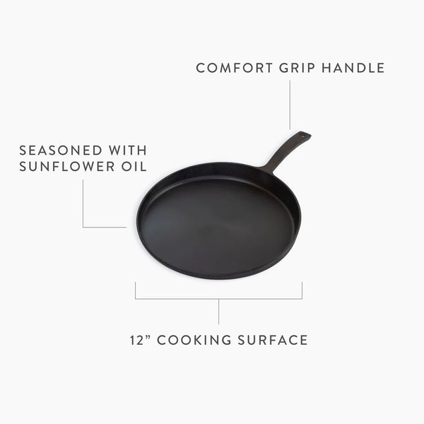 Cast Iron Skillet Griddle by Barebones