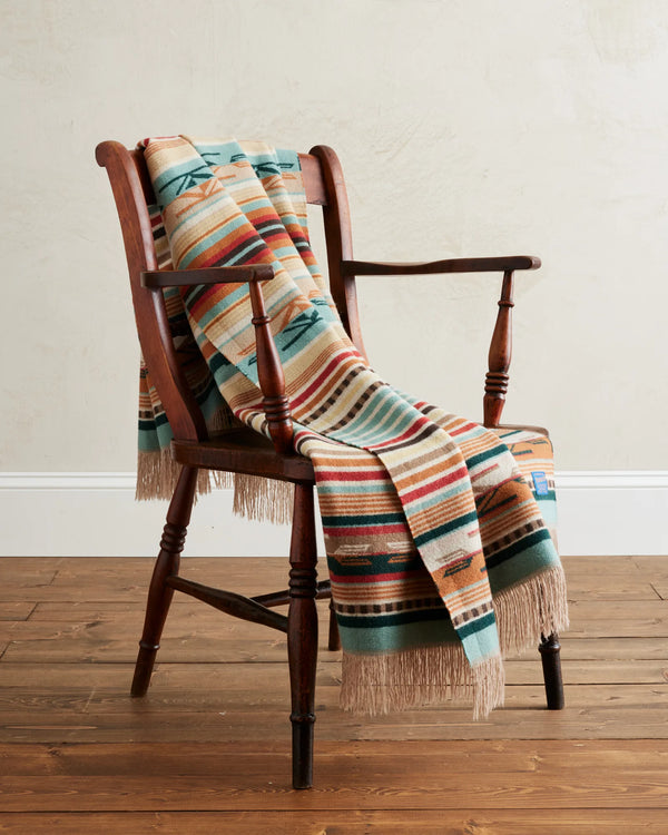 Wool Fringed Throw Blanket by Pendleton