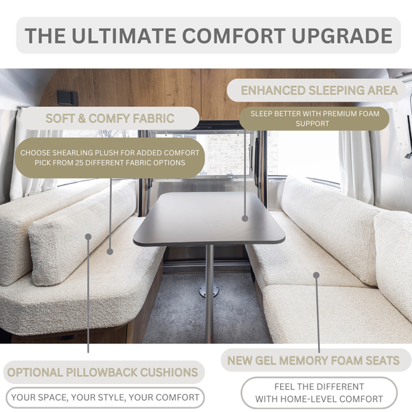 Airstream Custom Replacement Cushions for 25RB Flying Cloud Travel Trailers