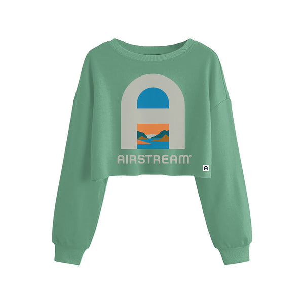 Airstream Dreamer A Logo Crop Fleece