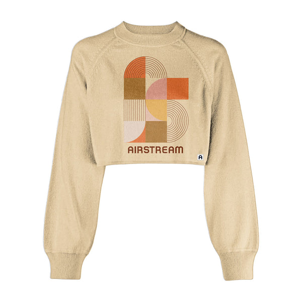 Airstream Dreamer Retro Print Crop Fleece