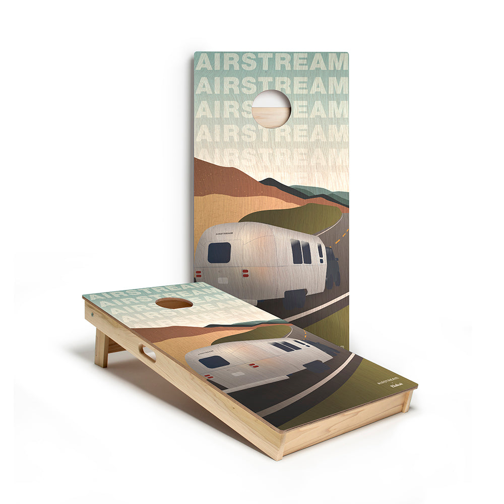 Elakai Cornhole Boards On the Road Design