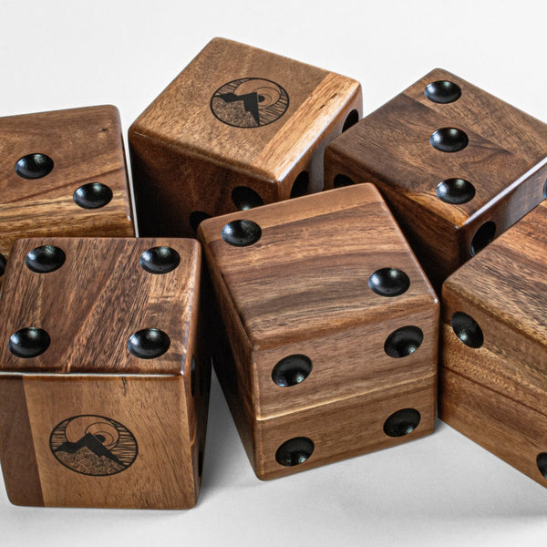 Giant Wood Dice by Elakai