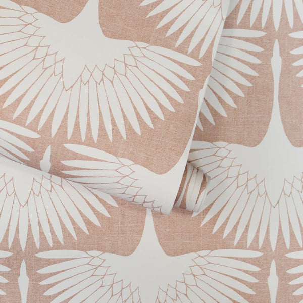Feather Flock Peel + Stick Removable Wallpaper