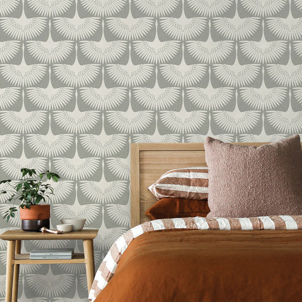 Feather Flock Peel + Stick Removable Wallpaper