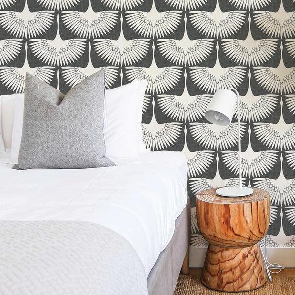 Feather Flock Peel + Stick Removable Wallpaper
