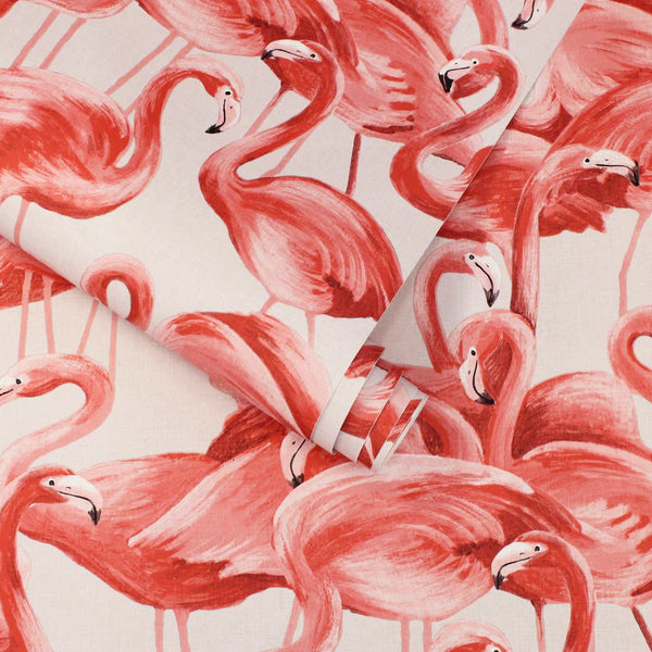 Flamingo Peel + Stick Removable Wallpaper