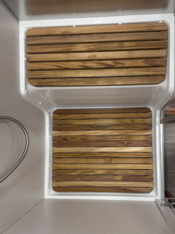 Airstream Teak Shower Mat for Frank Lloyd Wright Limited Edition Travel Trailers