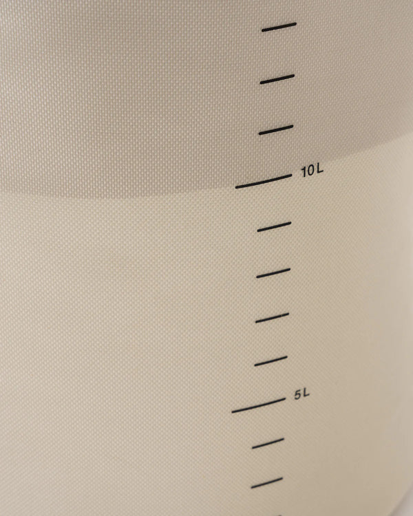 Beige fabric with black measurement scale