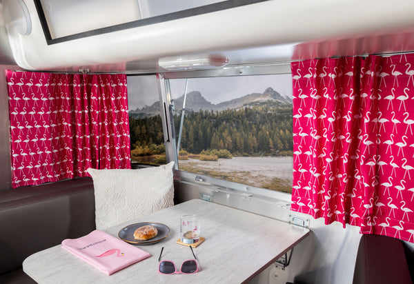 Airstream Printed Custom Curtains for International Serenity Travel Trailers
