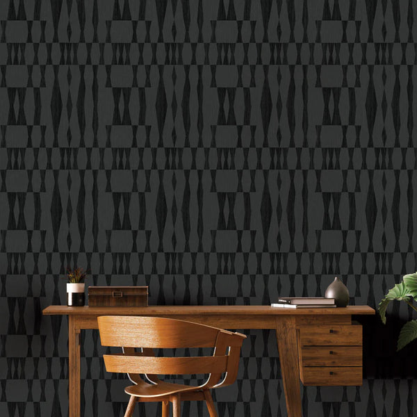 Peel + Stick Removable Wallpaper: Grey + Black Tones