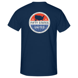 Fifty States United Unisex T-Shirt by Airstream X HAS HEART