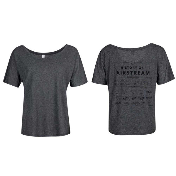 History of Airstream Women's Slouchy T-Shirt