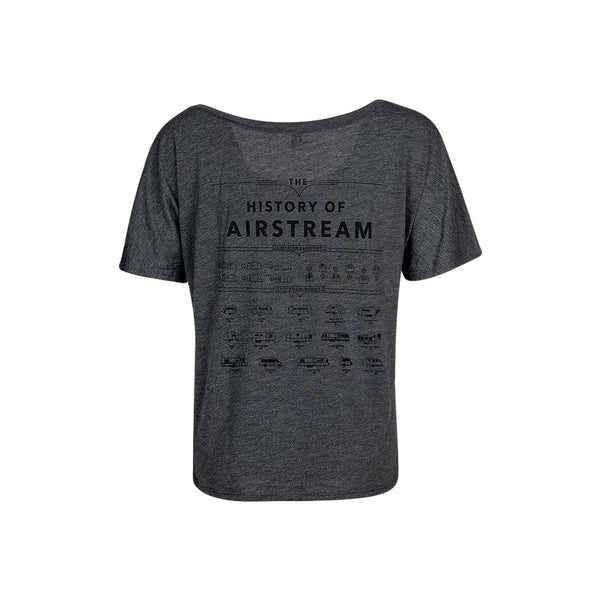 History of Airstream Women's Slouchy T-Shirt