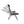 A folding outdoor lounge chair with a black padded seat and backrest, light brown wooden armrests, and a silver metal frame, shown on a plain white background with a translucent motion-style overlay illustrating the reclining mechanism.