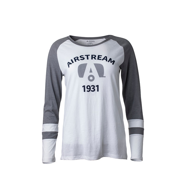 Ladies Gray and WHITE Long Sleeve-1