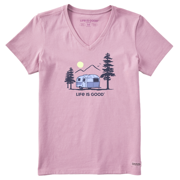 Airstream Vintage Camp Crusher V-Neck T-Shirt by Life is Good®
