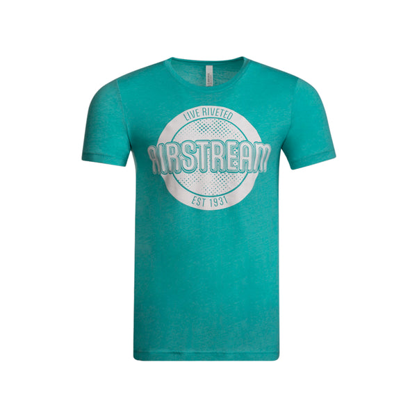 Airstream Retro Live Riveted Circle Triblend T-Shirt