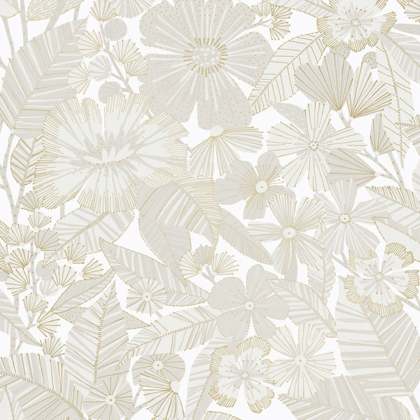 tempaper MB15085-white-metallic-bloom-peel-stick-wallpaper