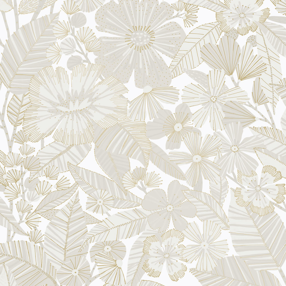 tempaper MB15085-white-metallic-bloom-peel-stick-wallpaper