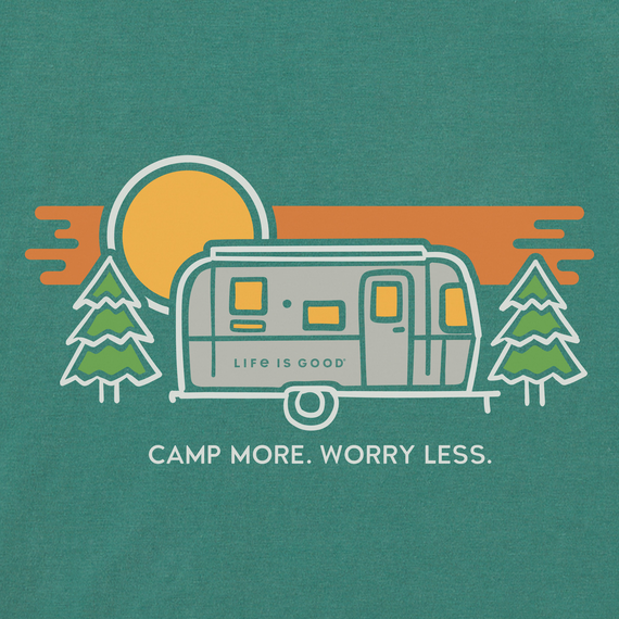 Airstream Camp More Worry Less Men's T-Shirt by Life is Good®