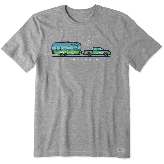 Airstream Spring Camper Unisex Crew Neck T-Shirt by Life is Good