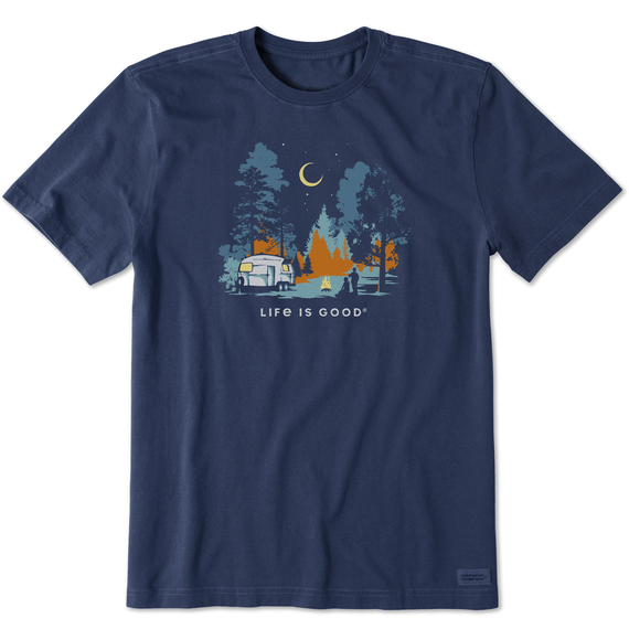 camping tee shirts Airstream Woodsy Campsite T-Shirt by Life is Good® – Airstream Supply Company