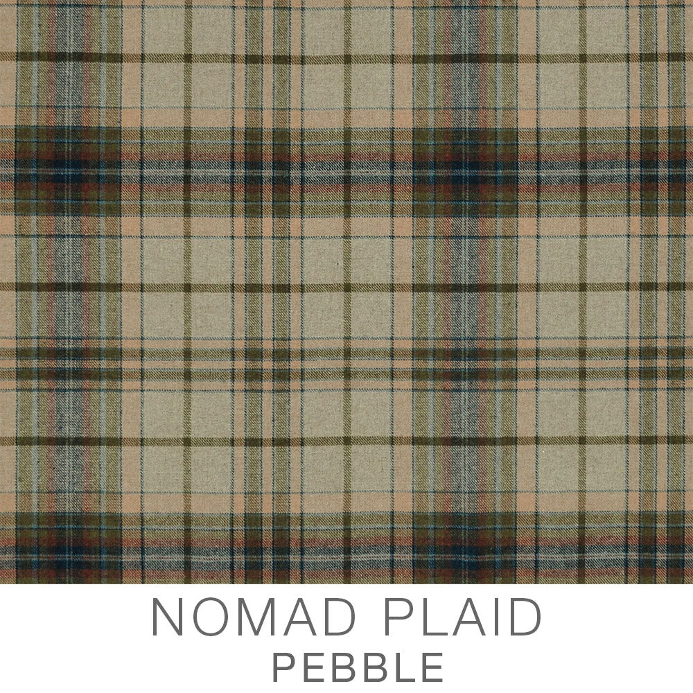 #Fabric Option_Nomad Plaid: Pebble