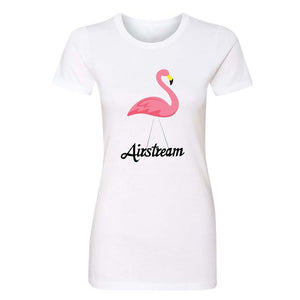 Airstream Script Flamingo Women's Slim Fit T-Shirt