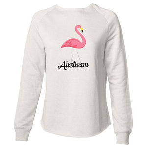 Airstream Flamingo Script Super Soft Women's Crew Sweatshirt