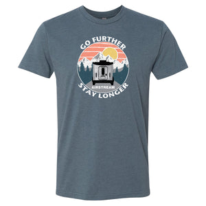 Airstream Basecamp Go Further. Stay Longer. Unisex T-Shirt