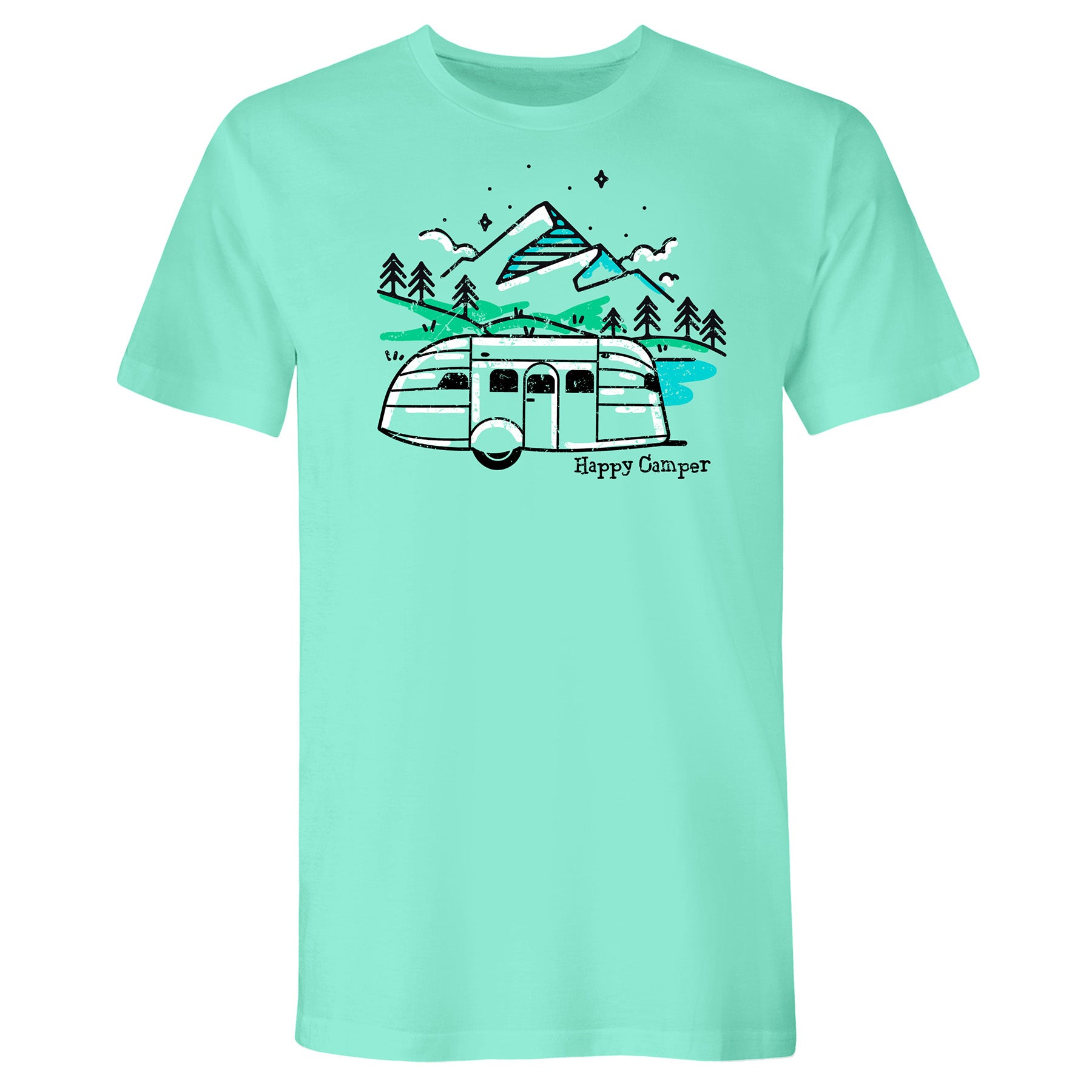 camper t shirt Airstream Vintage Happy Camper T-Shirt – Airstream Supply Company