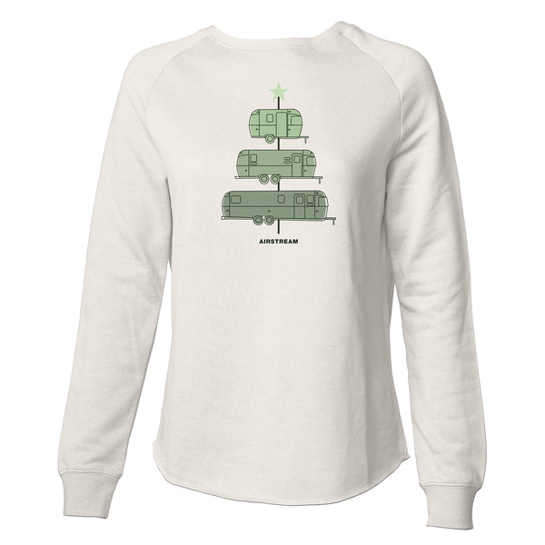 Airstream Travel Trailer Christmas Tree Women's Sweatshirt