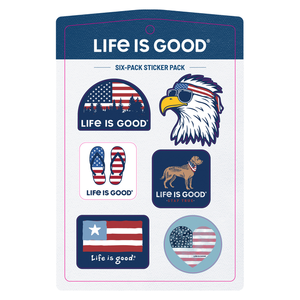 Americana 6 Pack Stickers by Life is Good®