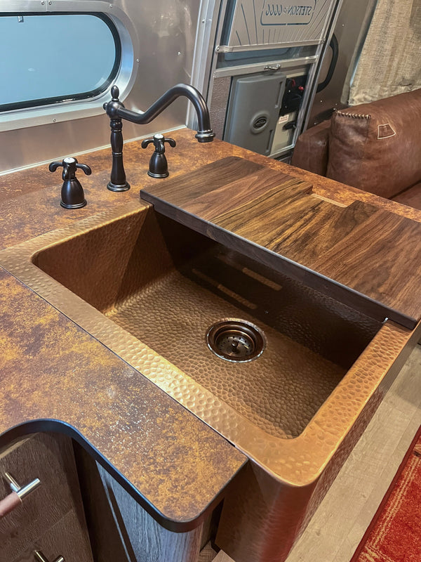 Airstream Custom Sink Cutting Boards for Stetson + 6666 Traveler Travel Trailers