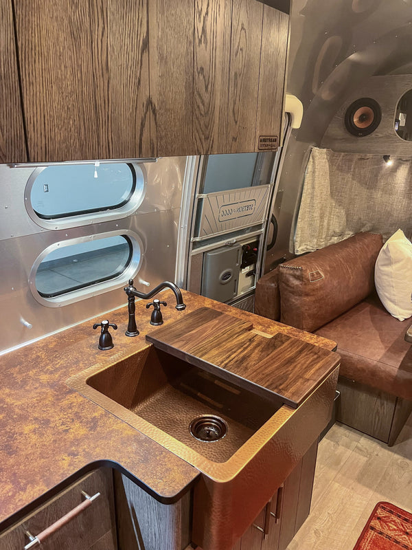 Airstream Custom Sink Cutting Boards for Stetson + 6666 Traveler Travel Trailers